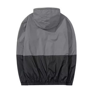 Veste de pluie imperméable de haute qualité pour hommes Coupe-vent Veste d'extérieur à capuche respirante Logo personnalisé Vente en gros d'usine OEM - Product Image 2