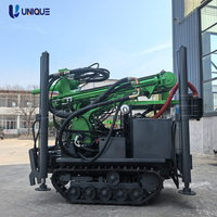 Mini-foreuse mobile diesel chinoise pour puits d'eau, profondeur 120m, 160m, 180m, prix abordable