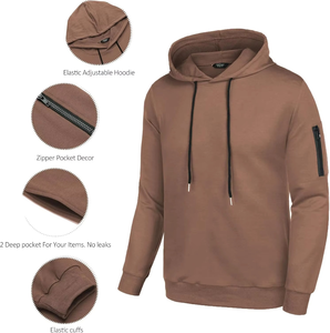 Wholesale Custom Men's Tech Fleece Tracksuit Breathable Jogging Suit with Hood for Winter Training Solid Pattern Logo Print - Product Image 4