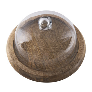 high quality wooden <b>cake</b> stand Handmade Wedding Decors Table Wooden <b>Cake</b> Platter Stand with Glass Top Wholesale Manufacturer - Product Image 5
