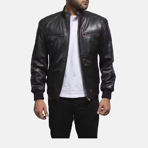Chaquetas de Cuero de Cocodrilo Personalizadas para Hombre, Ropa de Invierno, Prendas Exteriores de Cuero Genuino de Alta Calidad, Venta al Por Mayor OEM - Product Image 5