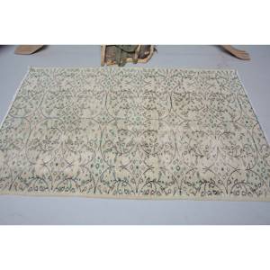 Vintage 4m grande surface tapis turc vert Beige classique Rectangle Patchwork Design laine matériel Latex pour chambre couloir utilisation - Product Image 3