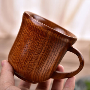 Taza de té y café de madera Logotipo personalizado Personalizado Excelente calidad Diseño de espresso hecho a mano Taza de té de madera - Product Image 6