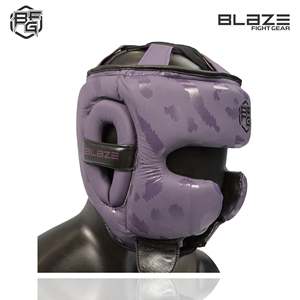 MMA personalizado OEM cuero de vaca entrenamiento casco cara patrón diseño Kickboxing Karate Taekwondo boxeo timón equipo de protección - Product Image 2