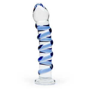 Rimpelingen Gladde Getextureerde Realistische <span class=keywords><strong>Dildo</strong></span> Vagina Anus Stimulaties Glas Transparante Anale Plug Butt Plug Voor Vrouwen Vrouwen Seksspeeltjes - Product Image 2