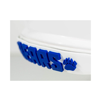 Pare-chocs en pvc souple 3D avec autocollant adhésif pour casques de match de balle