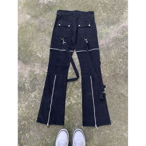 Pantalon noir gothique à boucles pour femme, vente chaude, pantalon de haute qualité, vente en gros 2026 - Product Image 4