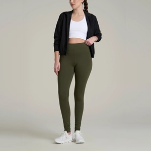 Side Pocket Seamless Yoga Pants Women High-Waisted <b>Tummy</b> <b>Control</b> Butt-Lifting High-Elasticity Spandex/Nylon Ankle-Length - Product Image 5