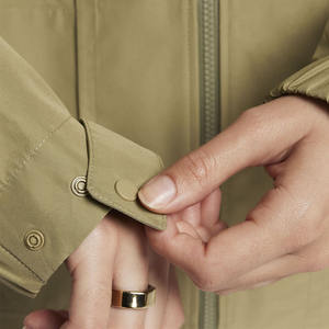 Chaqueta Cortavientos Impermeable para Mujer, Diseño Moderno, Talla Grande, Chaqueta de Exterior con Cierre Frontal de Doble Deslizador - Product Image 3