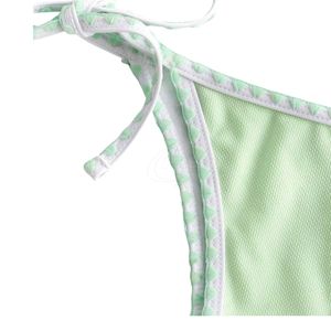 Ensemble de bikini pour femmes à col en V, vêtements de plage, vente en gros, ensemble de bikini pour femmes personnalisé, imprimé animal, tissu doux - Product Image 5