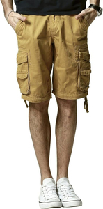 <b>Super</b> Selling Men's Hip-Hop Cargo <b>Shorts</b> Best Prices OEM Casual Solid Pattern Joggers with Multi-Pocket Breathable Loose Fit - Product Image 4