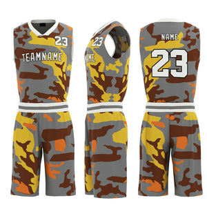 Uniforme de basket-ball pour hommes adultes, respirant, sans manches, 100% polyester, logo personnalisé, service OEM, vêtements de sport d'usine - Product Image 4