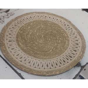 Set de table rustique fait main en jute naturelle tressée et coton pour la maison, la cuisine, le café, l'hôtel, en provenance d'Inde - Product Image 3