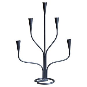 Juego de Portavelas de Metal Dorado Estilo Nórdico, Candelabro Geométrico de 3 Luces para Decoración de Sala de Estar u Hotel - Product Image 4
