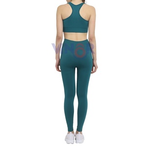Fabrication professionnelle vêtements de Fitness femmes ensemble de Yoga sur mesure femmes soutien-gorge de gymnastique et ensemble de Legging pour la formation ensembles de Yoga - Product Image 5