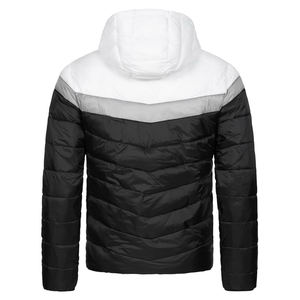 Veste matelassée coupe-vent pour homme fabriquée sur mesure, couleur rayée, séchage rapide, tissu 100% personnalisé, rembourrage en duvet et en coton - Product Image 5