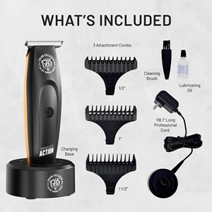 Cuchilla en T Absolute Action para Recortadora de Barba, Recortadora de Pelo Eléctrica Inalámbrica con Cuchilla de Acero Inoxidable para Barba - Product Image 2