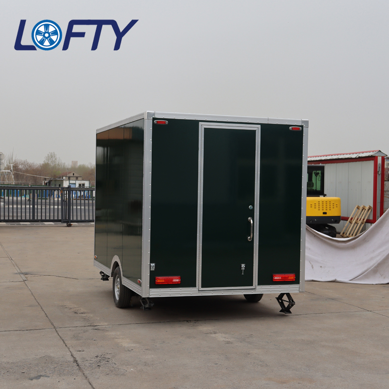 AU Standard Food Trailer Truck Can Move 3 Sink Food Cart with Range Hood and Firewall White Trailer