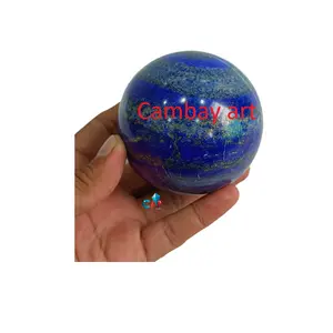 Standard Quality Ball Shape Lapis Lazuli Sphere Gemstone Crystal For Bringing Positivity at Wholesale Price From India