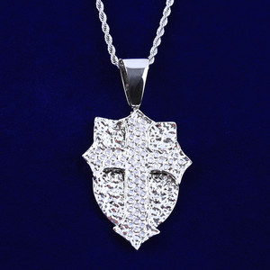 Protecteur Divin Unique Style Hip Hop VVS Diamant Moissanite Croix Pendentif et Charme Nouveau Design pour Hommes et Femmes - Product Image 2