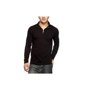 Veste en polaire à manches longues, col montant coupe-vent pour homme, demi-fermeture éclair, 2023 Polyester, impression personnalisée de qualité supérieure, 100% - Product Image 4