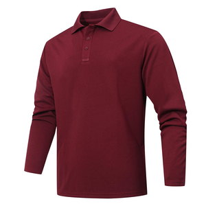 Polo classique et élégant pour homme polo respirant à manches longues de haute qualité pour homme - Product Image 3
