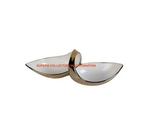 Stylish Design Serving <b>Bowl</b> Superior Quality White Metal Fruit Serving <b>Bowl</b> For Wedding Parties Supplies - Product Image 1