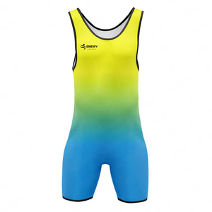 Combinaisons de lutte personnalisées de haute qualité en spandex sublimé, prix personnalisés avec design - Product Image 2