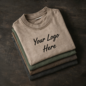 Luxury Acid Wash Vintage Graphic Garment Distressed Blank T Shirts Crewneck Streetwear Comfortable Dtf DTG Transfer for T-Shirts - Product Image 3