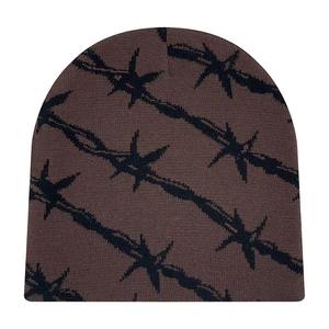 Bonnets pour hommes personnalisés Bonnet unisexe Casquette jacquard de haute qualité tricotée pour l'extérieur Vente en gros Hiver - Product Image 4