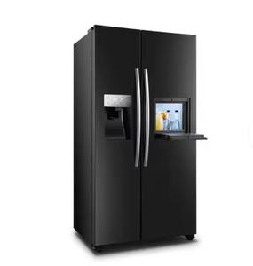 Refrigerador Termoeléctrico Portátil de Acero Inoxidable de Gran Capacidad (543L) para Cocina Doméstica, con Descongelación Automática y Pantalla LED, Estilo Francés - Product Image 1