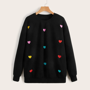 เสื้อสเวตเตอร์แบบสวมหัวของผู้หญิงโอเวอร์ไซส์แฟชั่นฤดูใบไม้ร่วงฤดูหนาวดีไซน์ใหม่ - Product Image 1