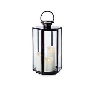 High Quality Metal and <b>Glass</b> Decorative <b>Lantern</b> in Black Finishd Border With <b>Glass</b> for Indoor & Outdoor Decoration - Product Image 1