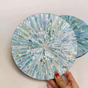 Best Selling Mother of Pearl Placemat Handmade Seashell <b>Rattan</b> Charger Plate for Event Table Decor - Product Image 6