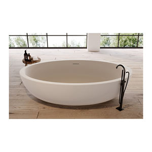 Bañera de mármol para adultos de diseño tradicional de superficie sólida ¡Excelente precio! Escurridor de baño para uso doméstico o de hotel - Product Image 6