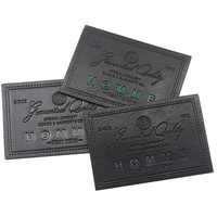 Patch en cuir PU écologique à coudre, gaufré avec adhésif thermocollant, étiquette personnalisée pour sacs, portefeuilles et chapeaux