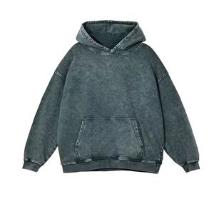 Sudadera con capucha de gran tamaño para hombre, uso diario, tela de algodón, moda informal, OEM, impresión personalizada, proveedor al por mayor - Product Image 4