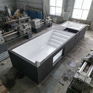 Piscine de nage et spa de luxe rectangulaire autoportante hors-sol en fibre de verre - Product Image 1