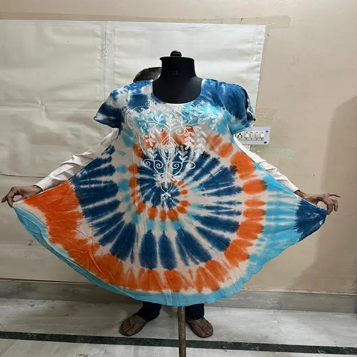 Vestido de rayón con paraguas, 100%