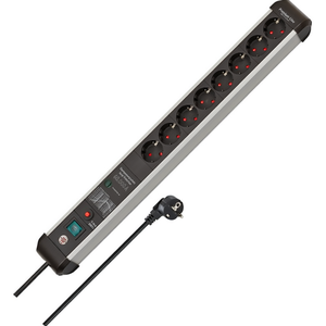 Multiprise Premium-Protect-Line 16A 230V Noir/Argent avec 8 prises - Product Image 2