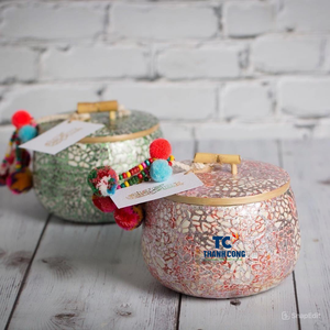 Affordable BAMBOO <b>GIFT</b> <b>BOX</b> with EGGSHELL INLAY Perfect for Ramadan Eid Holiday <b>Gift</b> and Elegant Arabian Style Decor Use - Product Image 1