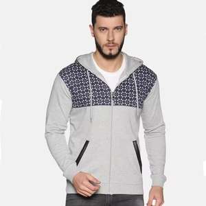 Las sudaderas con capucha más demandadas de alta calidad de gran tamaño Drop Shoulder Casual Wear Diseño de doble cremallera Demanda del cliente para hombres Buena calidad - Product Image 2