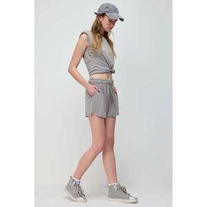 Pantalones Cortos con Cintura Elástica Ajustable, Bolsillos y Cordón - Product Image 2