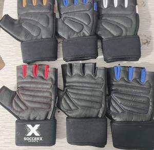 Factory Supply Best Leather <b>Gym</b> Gloves for <b>Weight</b> Lifting Cycling Outdoor Sports Breathable Anti-Slip Wrist Support Low - Product Image 2