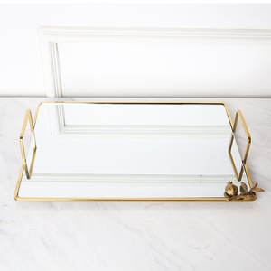 Plateau de chargeur/plateau de service/ensemble de bols pour table à dîner plateau roulant avec entonnoir Rectangle plateau de service d'hôtel antidérapant - Product Image 5