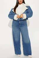 Chaqueta de Mezclilla Tejida con Lavado Ácido de Alta Calidad para Mujer, Estilo Casual, Ecológica, Transpirable, Reversible, 100% Algodón