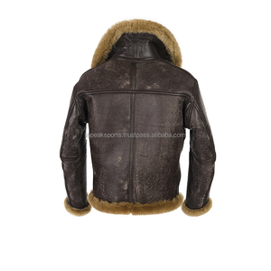 2026 OEM Hot Demanding Men's Jet-Black Sheep Skin <b>Jacket</b> Custom-Made 100%High Quality Full Sleeves Winter Fashion Heated <b>jackets</b> - Product Image 4