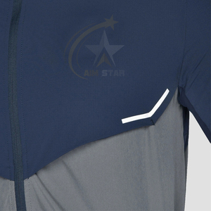 Coupe-vent pour hommes, vestes, survêtement court, sweats à capuche et shorts à fermeture éclair, ensemble 2 pièces pour hommes - Product Image 5