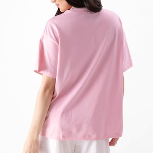 Camiseta de Verano Personalizada, Ecológica, Transpirable, Estilo Urbano, para Mujer, Talla Grande, con Bordado y Logotipo Termotransferible, 100% Algodón de Alta Calidad - Product Image 2