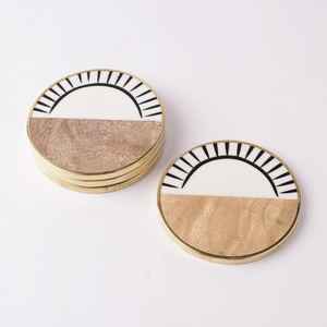 Posavasos cuadrado de madera de resina de diseño moderno de alta calidad, nuevo modelo de lujo para uso en mesa, exportado a granel a la India, precio competitivo - Product Image 4